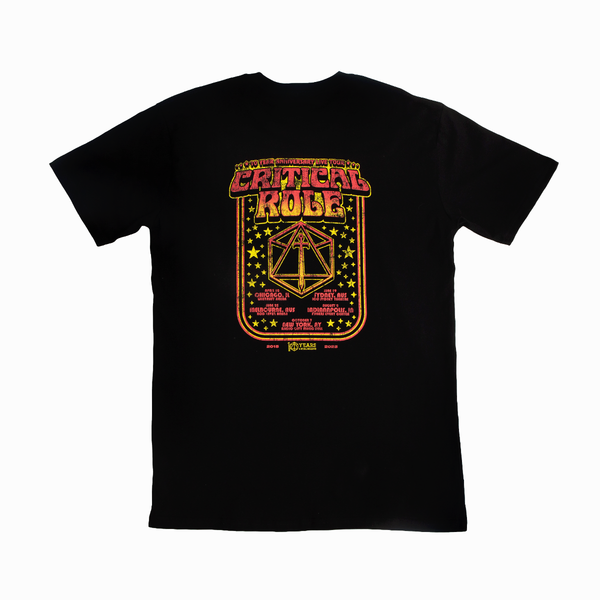 Critical Role 10 Year Anniversary Live Tour T-Shirt