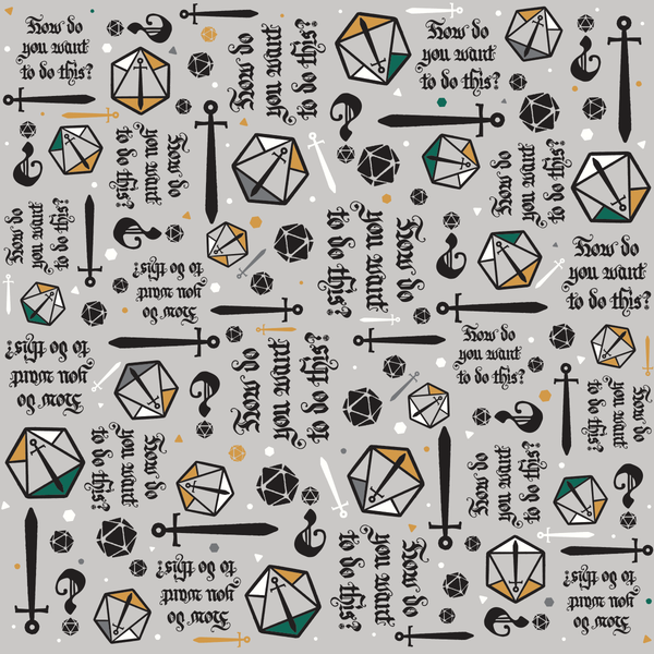 Critical Role Wrapping Paper 4 Pack: Green & Silver